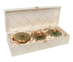 Brass Puja Combo Set with Box image 2