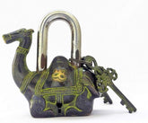 Camel Shape Solid Vintage Style Brass Lock image 0