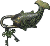 Vintage StyleFish Shape Brass Lock image 0