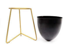Metal Planter Pot with Stand 12" image 2