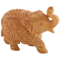 Wooden Carved Elephant 4" image 0