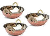 Copper Kadhai Set of 3ps image 0