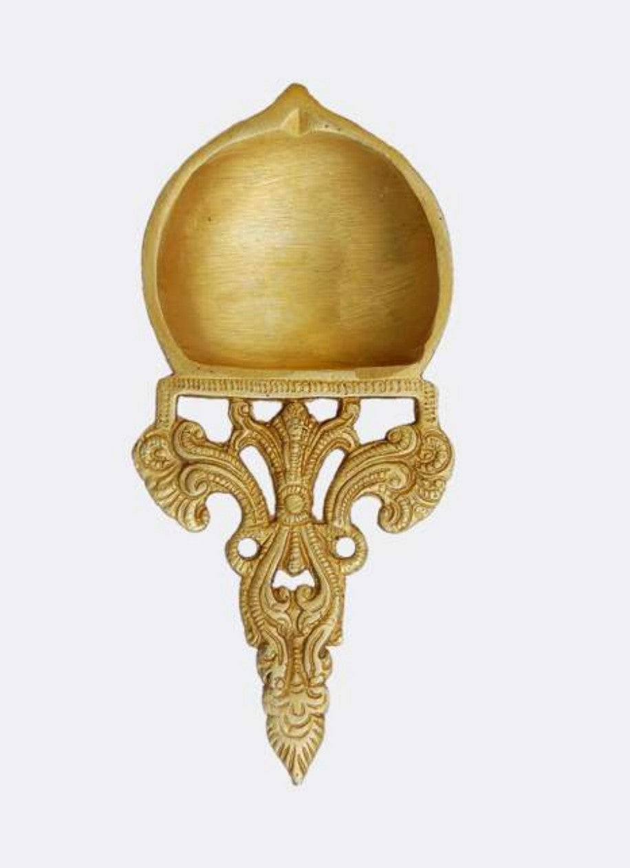 Brass Pooja Hawan Spoon/Brass Aarti Spoon image 0