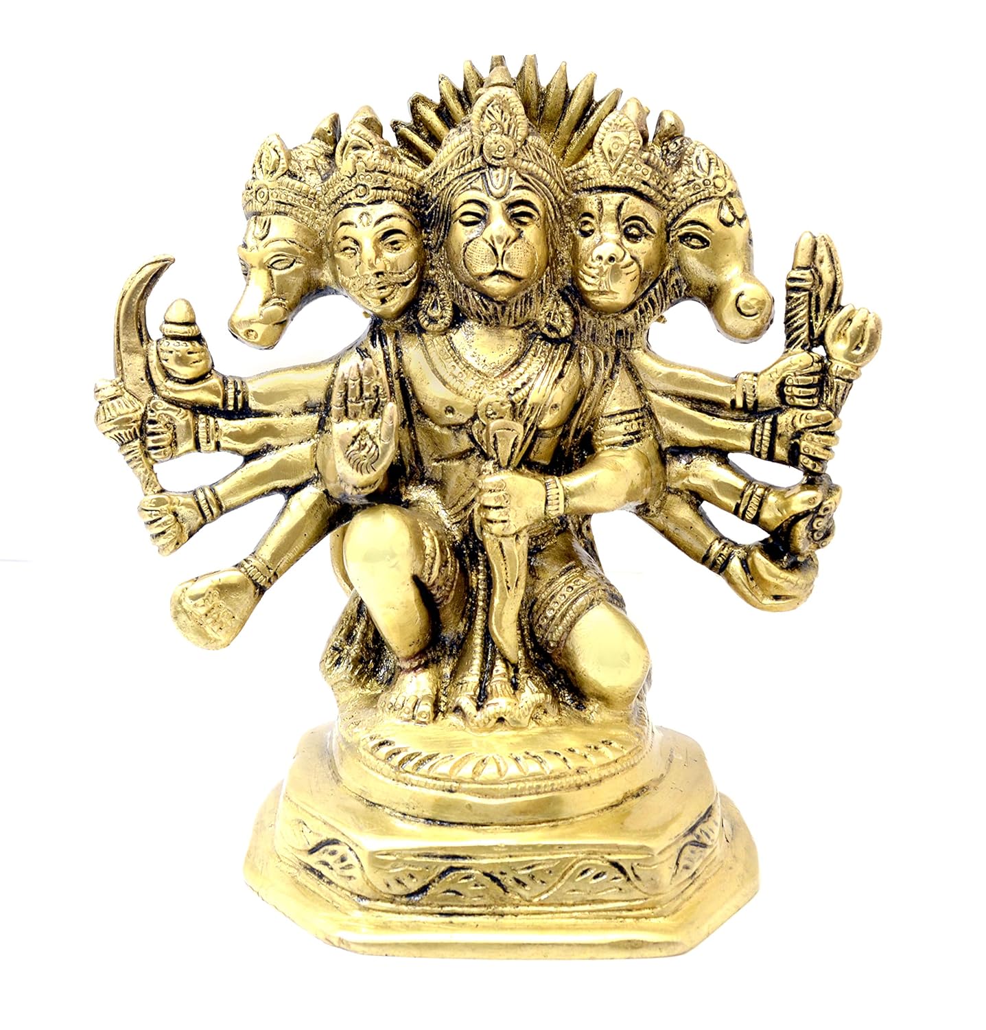 Brass Panchmukhi Hanuman image 0