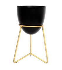 Metal Planter Pot with Stand 12" image 0
