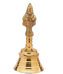 Brass Pooja Bell with Hanuman image 0