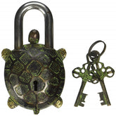 Tortoise Shape Vintage Brass Lock image 0