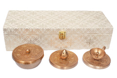 Brass Puja Combo Set with Box image 1