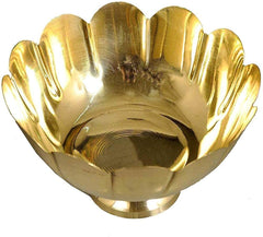 Brass Lotus Bowl (6 inch, Gold) image 0