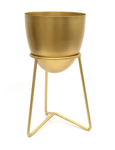 Metal Planter Pot with Metal 12" image 0