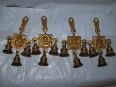 Brass Hanging Door Decorative Ganesh Bells image 1