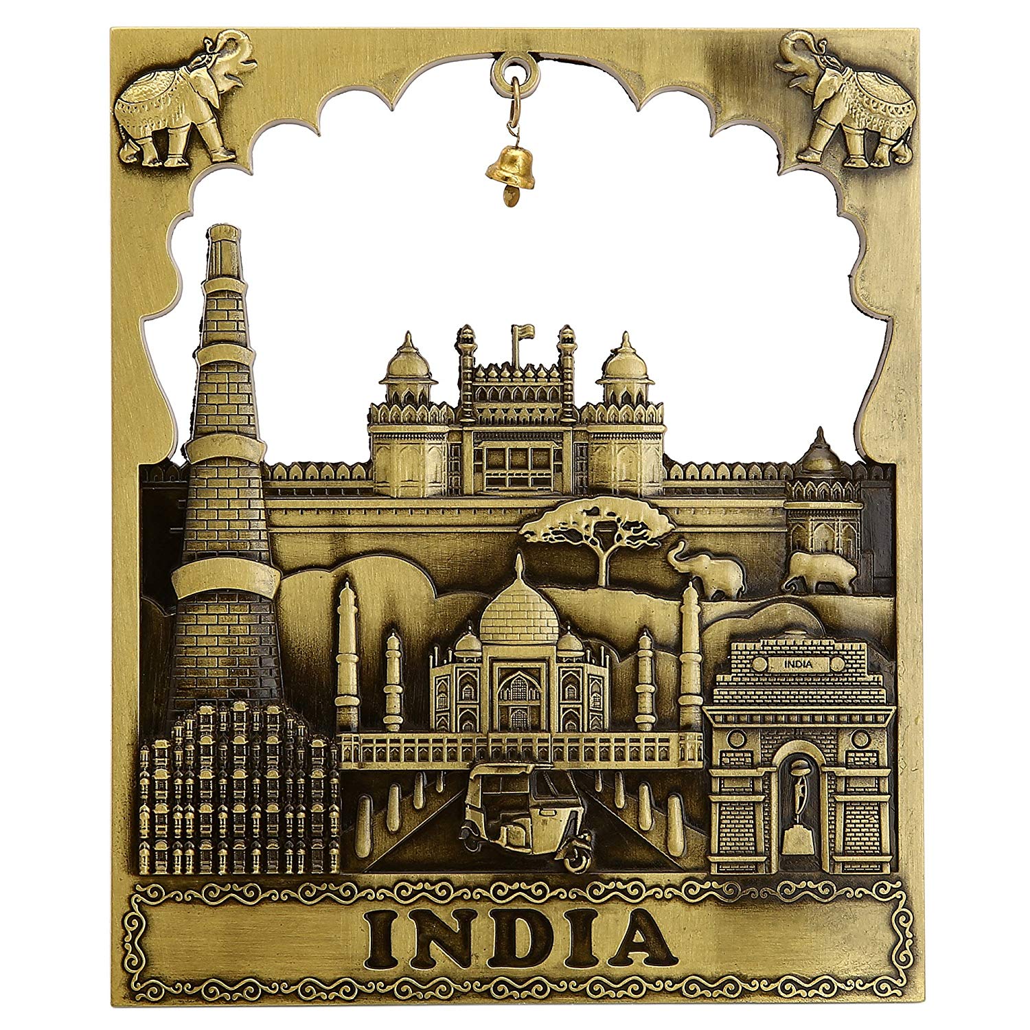 Metal Taj Mahal Plate image 0