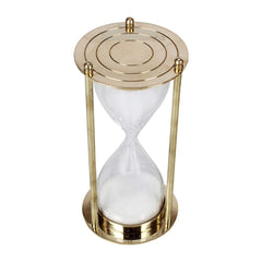 Brass Sand Timer Hour Glass Sandglass Clock 5Minute image 1