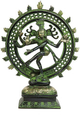 Brass Natraj Dancing Shiva 10" image 0