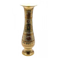 Brass Flower Vase 6" image 0