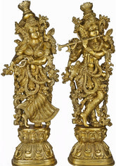 Brass Radha Krishna Pair-30 " image 0