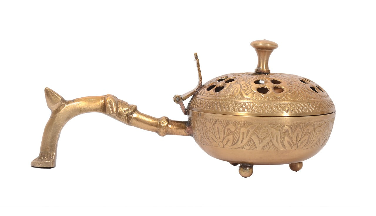 Metal Brass Lobandan Charcoal Incense Burner/Bakhoor Burner image 0