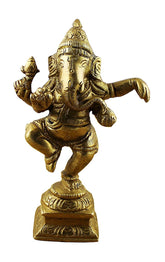 Brass Dancing Ganesha image 0