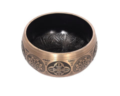 Brass Singing Bowl Hammered Tibetan Buddhist Prayer Instrument image 0
