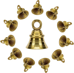 Set of 12 Brass Pooja Bell/Jingle Bells image 1