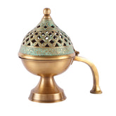 Brass Lobandan Incense Burner with Handle image 0