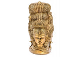 Brass Shiva Parvati Three Face image 0