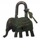 Elephant Shape Solid Vintage Style Brass Lock image 0