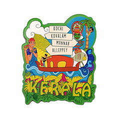 Wooden Fridge Magnet-Kerala image 0