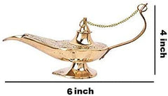 Brass Alladin Chirag Lamp 6" image 1