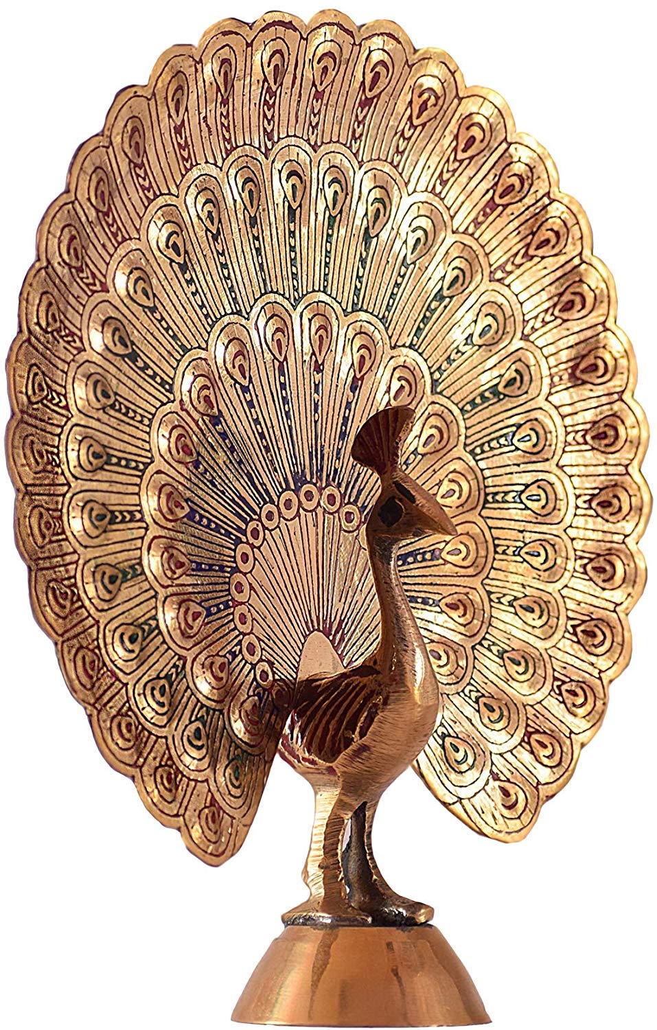 Brass Dancing Peacock-14cm image 0