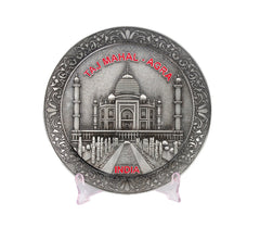 Souvenir Metal Taj Mahal Agra India Plate