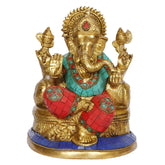 Brass Ganesh Bhagwan Idol image 0