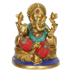 Brass Ganesh Bhagwan Idol image 0