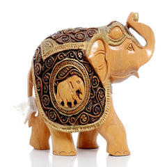 Wooden Carved Elephant 5" image 0