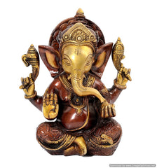 Brass Ganesha Idol image 0