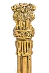 Brass Ashoka Pillar Miniature Showpiece image 2