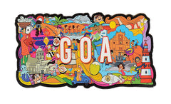 Wooden Fridge Magnet-Goa image 0