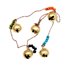Brass String with 5 Bells image 0