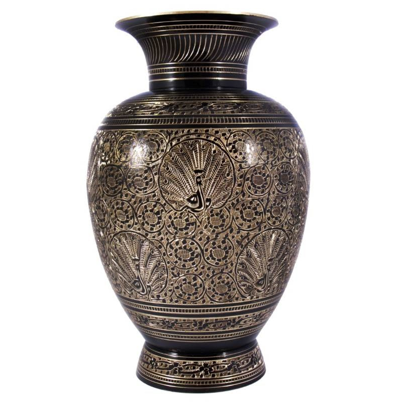 Brass Flower Vase 12" image 0