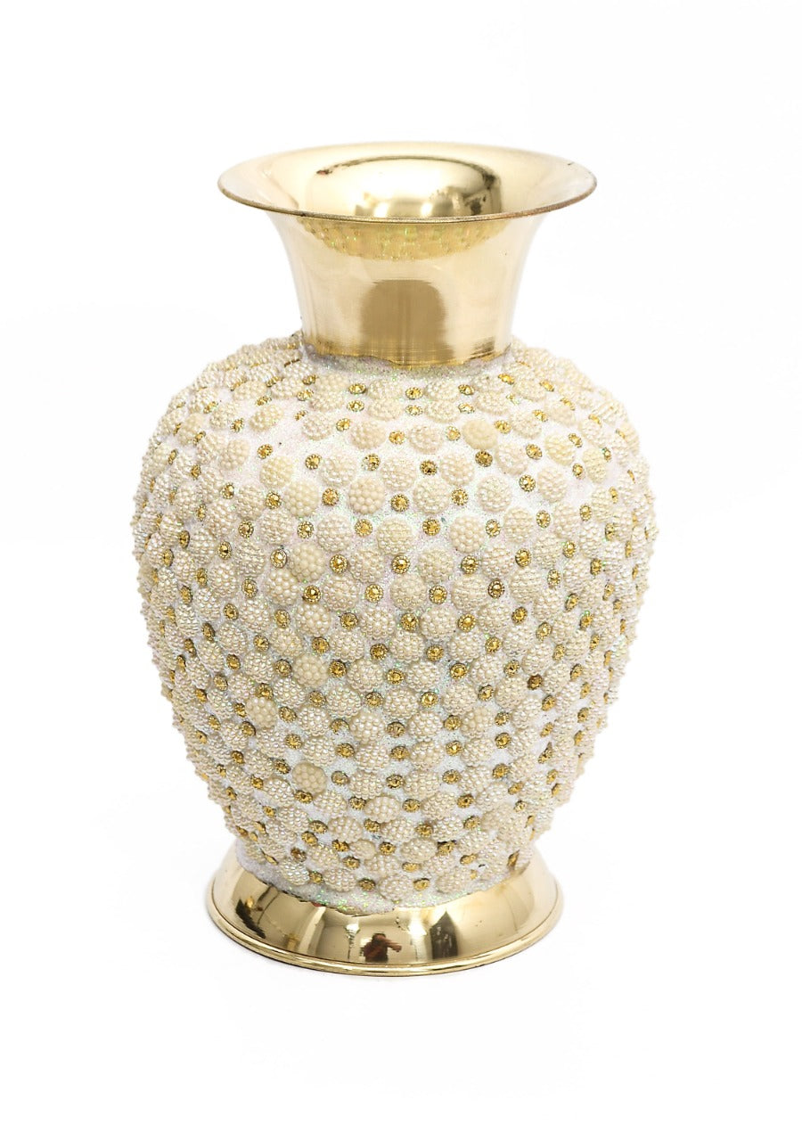 Metal Flower Vase 8" image 0