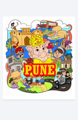 Wooden Fridge Magnet-Pune image 0