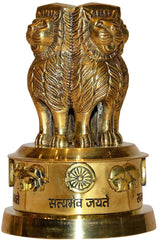 Brass Ashoka Pillar Miniature image 0