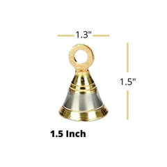 Set of 8 Brass Pooja Bell/Jingle Bells image 1