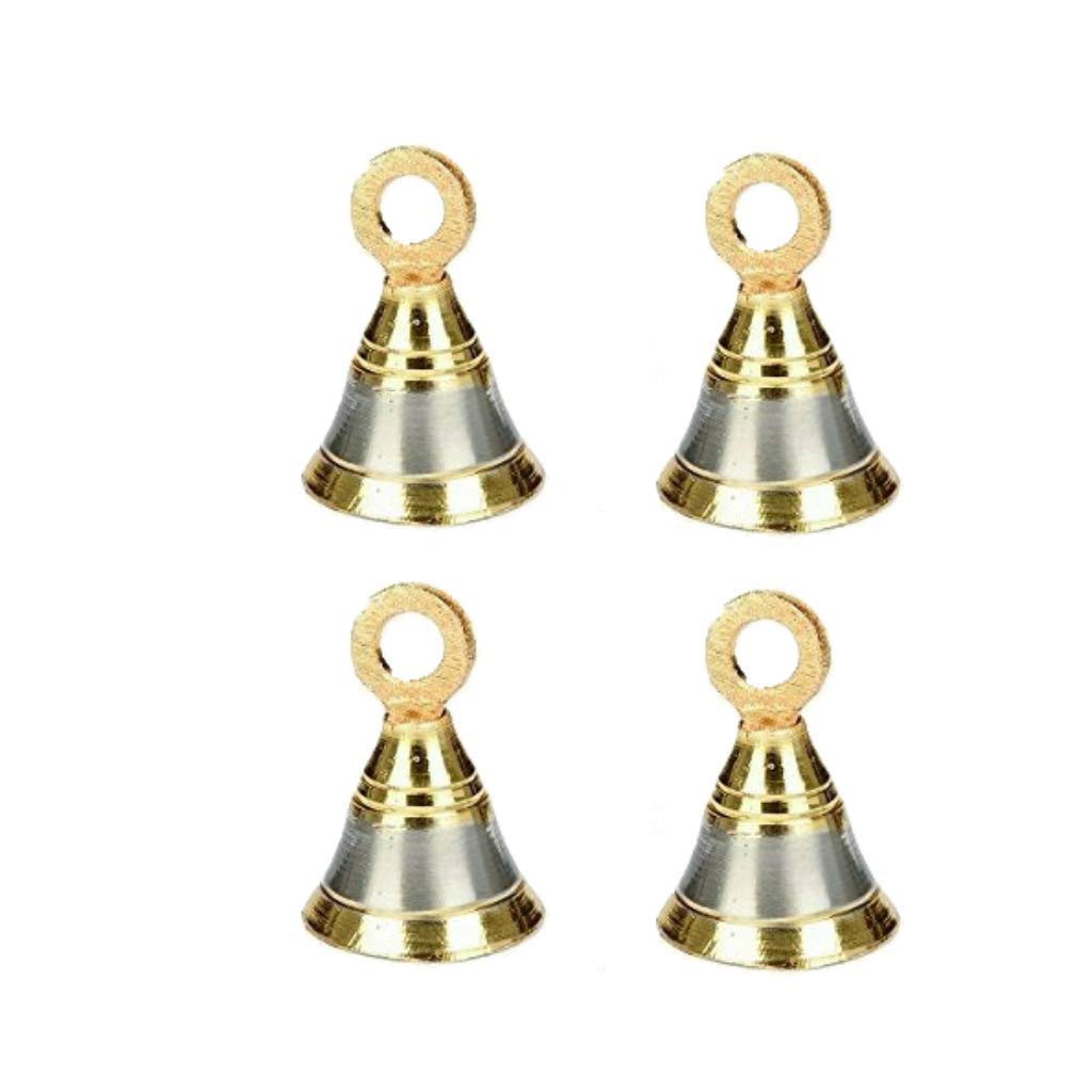 Set of 4 Brass Pooja Bell/Jingle Bells image 0