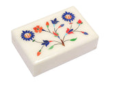 Floral Engraved Marble Jewellery Box image 0