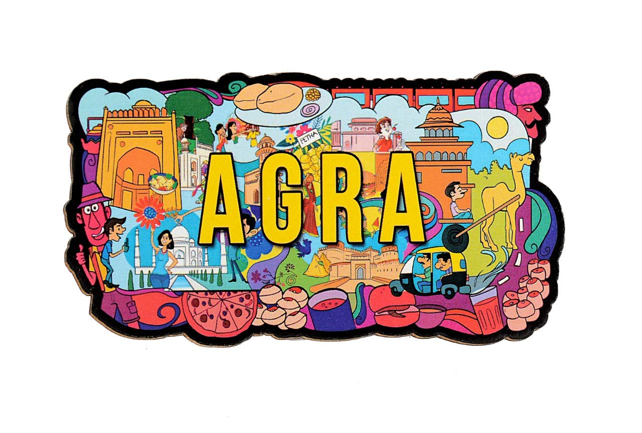 Wooden Fridge Magnet-Agra image 0