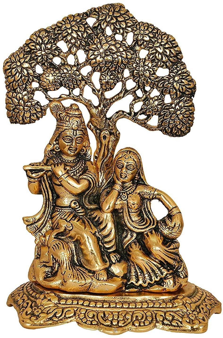 Metal Radha Krishna-17cm image 0