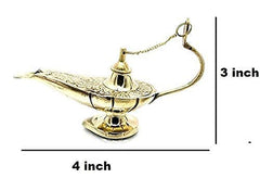 Brass Alladin Chirag Lamp 4" image 1