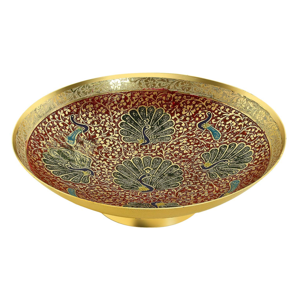 Brass Fruit Bowl 10" image 0