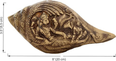 Brass Vishnu Lakshmi Narayan Shankh/Conch image 1